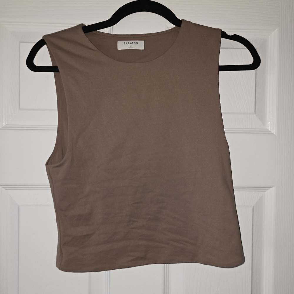 ARITZIA Babaton Taupe Muscle Tee